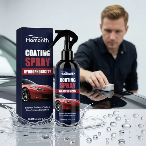 HOMONTH Spray de Revestimiento para Coches Hidrófobo Antidustos Antivegetativo Protección de Pintura Brillo Cuidado de Automóviles Líquido