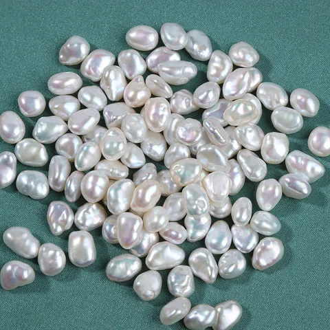 Natuurlijke Barok Zoetwaterparel Onregelmatige Nugget Parels Losse Parel Voor DIY Oorbellen Sieraden Maken Accessoire Glanzende Witte Parel