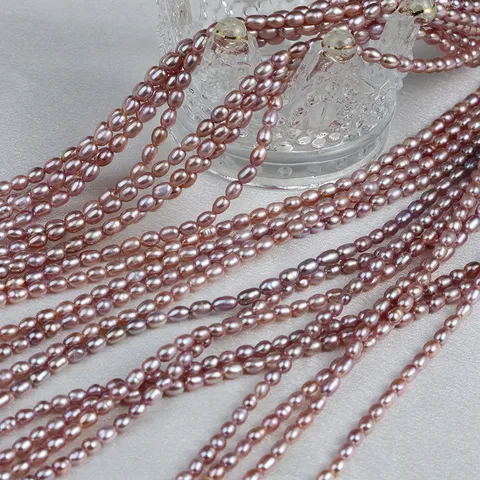 Natürliche Mehrfarbige Süßwasserperle Mini-Perlen Reisform Lose Perlenstrang Für DIY Handgemachten Schmuck Machen Zubehör Bastelmaterialien