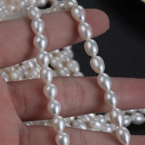 Natural Freshwater Pearl Beads Drop Shape Loose Pearls For DIY Jewelry Making Materials Handmade Necklace Craft Accessories