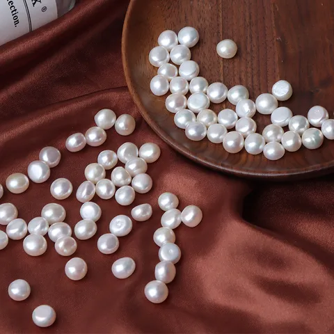 Natural Freshwater Pearl Baroque Loose Beads Elegant Natural White Irregular Cultured Pearl Beads For Diy Jewelry Making