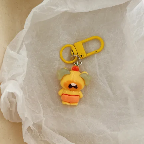 Lindo Llavero De Resina Carpincho Animado Colgante De Bolsa De Animal Para Mochila Accesorios Regalo De Cumpleaños Decoración