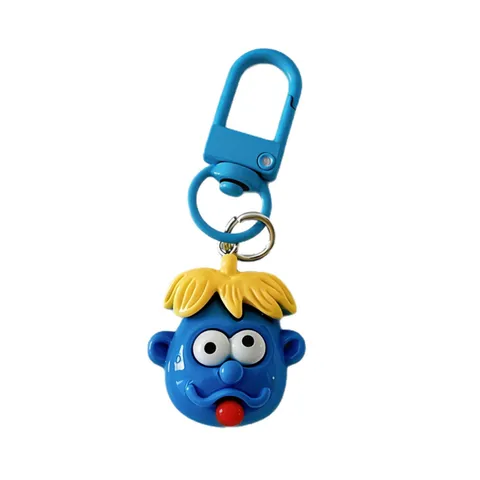 Funny Cartoon Sausage Lips Keychain Cute Resin Ugly Creative Bag Pendant Student Schoolbag Charm Decoration Accessory Friend Gift Keyring