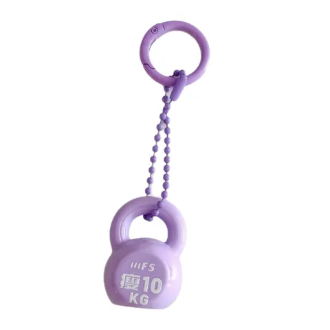 Colorful Mini Kettlebell Keychain Resin Fitness Weight Pendant Cute Sports Bag Accessory Backpack Decor Unique Gift