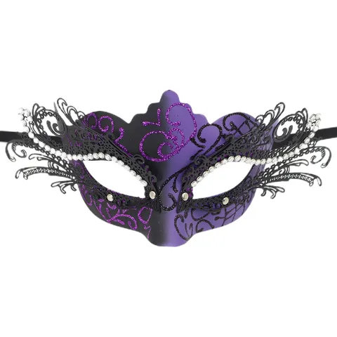 Elegante Legierung Filigran Schmetterling Maskerade Maske Mit Strass Glitzer Venezianische Party Augenmaske Für Halloween Karneval