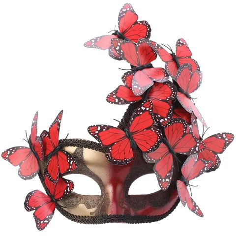 Schmetterling Schwan Maskenball Maske Für Damen Glitzer Laserschnitt Venezianische Kostüm Party Maske Für Halloween Karneval Mystisches Verkleidungszubehör