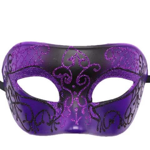 Máscara de Mascarada para Hombre Vintage Estilo Romano Plástico Pintado Media Máscara para Halloween Carnaval Fiesta Actuación