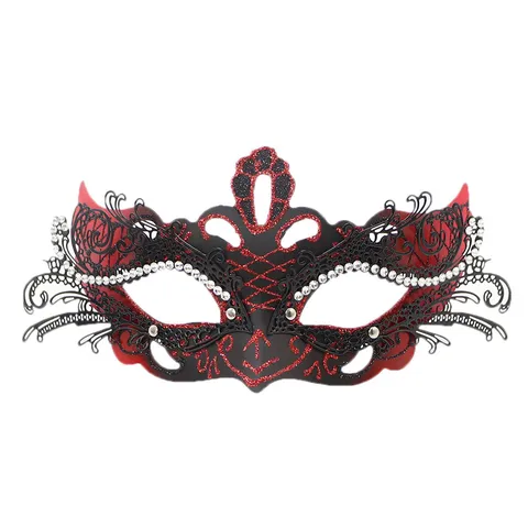 Butterfly Hollow Out Filigree Masquerade Mask With Rhinestones For Halloween Carnival Party Performance Women Venetian Mask