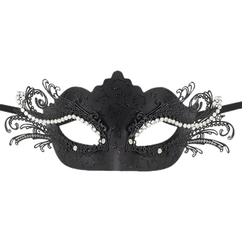 Elegante Legierung Filigran Schmetterling Maskerade Maske Mit Strass Glitzer Venezianische Party Augenmaske Für Halloween Karneval