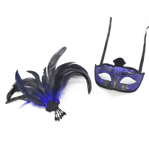 Sexy Venezianische Masquerade Maske Für Damen Luxus Feder Strass Party Augenmaske Halloween Kostüm Abschlussball Cosplay Zubehör
