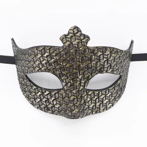 Máscara de Baile de Máscaras Romana Vintage para Fiesta de Carnaval de Halloween Máscara de Plástico Retro Textura en Relieve