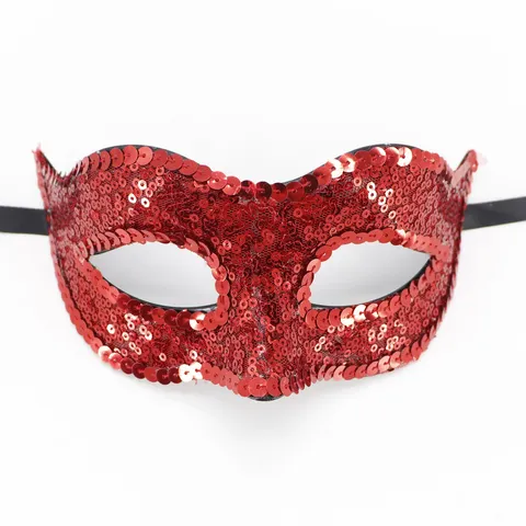 Venezianische Maskerade Spitze Pailletten Maske Für Damen Halloween Karneval Ostern Party Shiny Pailletten Augenmaske Kostüm Zubehör