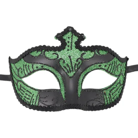 Máscara de Mascarada Veneciana Pintada Purpurina Halloween Carnaval Fiesta Máscara Para Mujeres Hombres Elegantes Accesorios De Baile