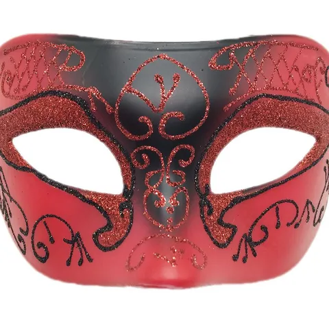 Máscara de Mascarada para Hombre Estilo Romano Vintage Halloween Carnaval Fiesta Máscara Plástico Purpurina Media Máscara para Actuación