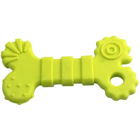 TPR Rubber Dog Chew Toy Interactive Teeth Cleaning Molar Bone Puppy Training Pet Chewing Toy Multi Color