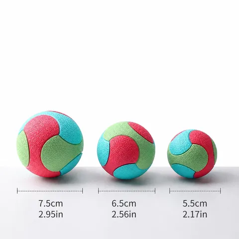 Pet Chew Toy Rubber Ball Interactive Training Teeth Cleaning Dog Toy Wear-Resistant Bouncy Ball For Small Medium Large Dogs Pet Supplies
