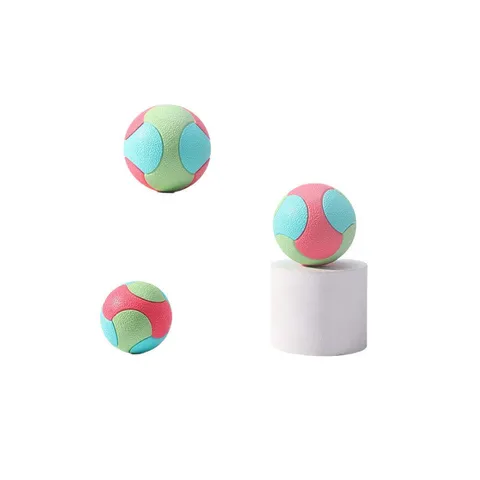 Pet Chew Toy Rubber Ball Interactive Training Teeth Cleaning Dog Toy Wear-Resistant Bouncy Ball For Small Medium Large Dogs Pet Supplies