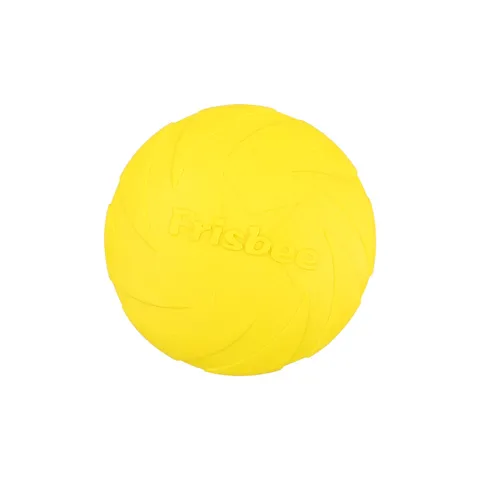 TPR Dog Flying Disc Interactive Floating Fetch Toy Durable Soft Rubber Training Flying Disc For Pets Outdoor Play