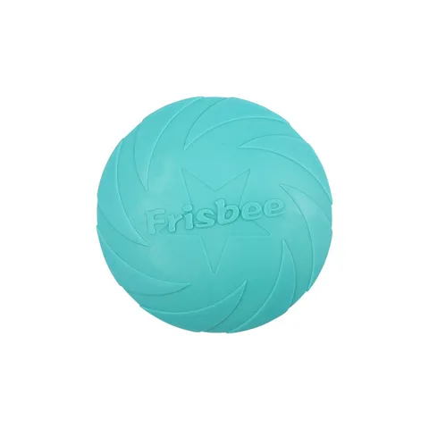 TPR Dog Flying Disc Interactive Floating Fetch Toy Durable Soft Rubber Training Flying Disc For Pets Outdoor Play