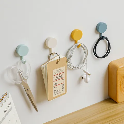 Modern Minimalist Traceless Adhesive Wall Hooks Multifunctional Small Sticky Hooks For Home Kitchen Office