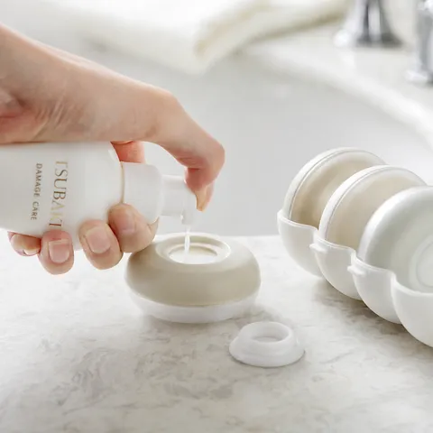 Travel Portable Press Type Lotion Dispenser Bottle Shampoo Shower Gel Storage Box Plastic Toiletry Container Set