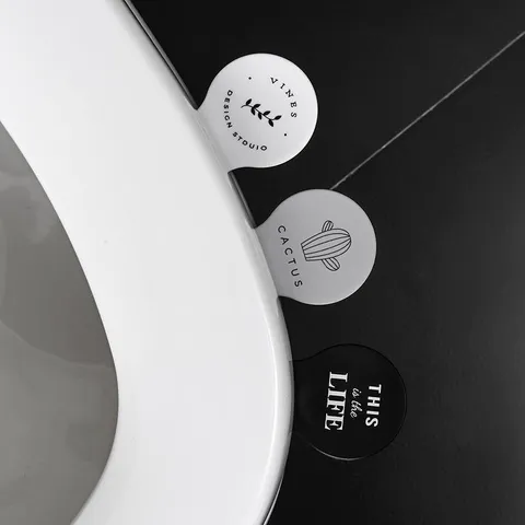 Creative Toilet Lid Lifter Portable Sanitary Cover Lifter Adhesive Bathroom Toilet Seat Handle Tool Home Supplies