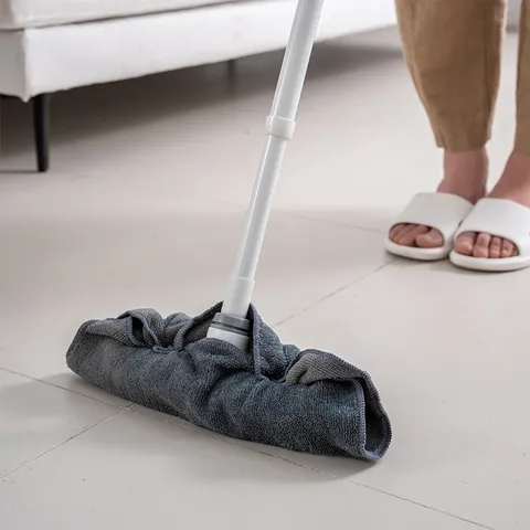 Multifunctional Telescopic Cleaning Brush PP and TPR Floor Mop With Detachable Head For Bathroom And Kitchen