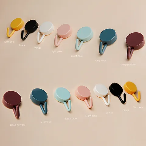 Modern Minimalist Traceless Adhesive Wall Hooks Multifunctional Small Sticky Hooks For Home Kitchen Office