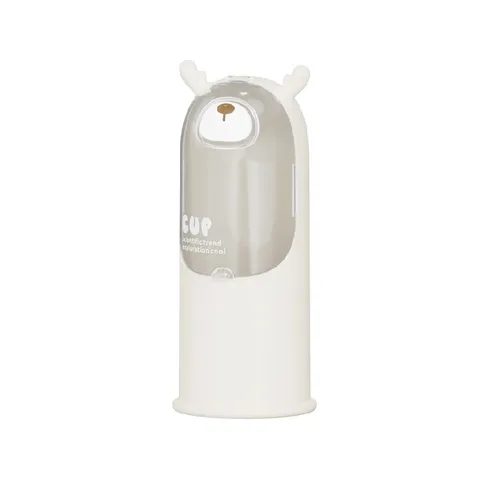 Wall Mounted Disposable Paper Cup Dispenser Creative Deer Antler Design Dustproof Plastic Cup Storage Holder Organizer For Home Office
