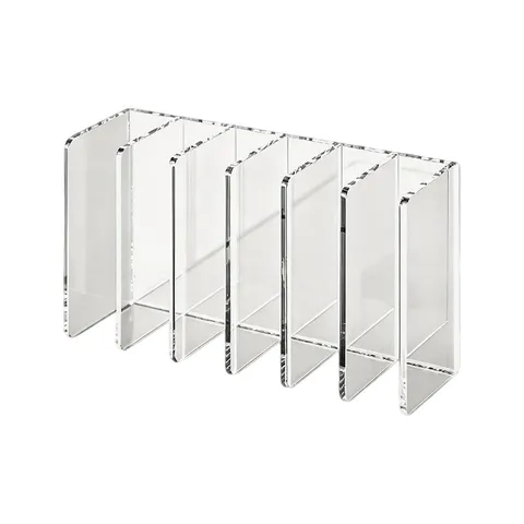 Boîte Organisatrice de Cosmétiques en Acrylique Transparent Support de Rangement de Maquillage Multifonctionnel pour Palette
