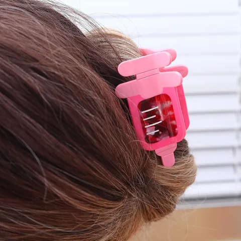 Creative Acetate Medical Nurse Theme Hair Claw Syringe Infusion Bag Nurse Hat Bowknot Tortoiseshell Hair Clips SPU For Women Updo Up