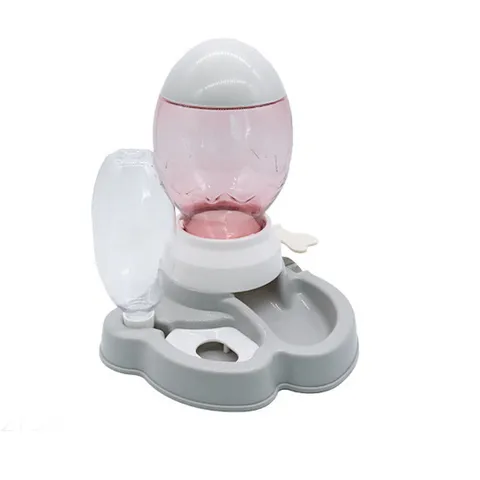 Distributore Automatico E Abbeveratoio Per Animali Domestici 2-In-1 Ciotola Per Gatti In Plastica Dispenser Di Acqua A Gravità Ciotola Per Cani Articoli Per Animali