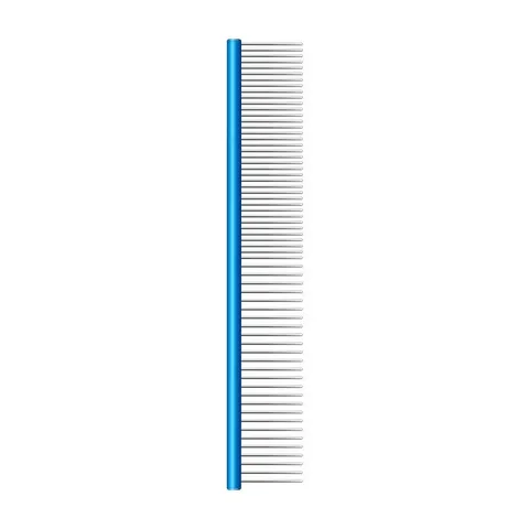 Pet Grooming Comb Stainless Steel Dog Cat Flea Comb Gradient Metal Handle Shedding Brush Hair Care Tool