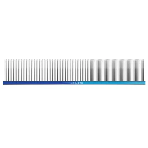 Pet Grooming Comb Stainless Steel Pins Rainbow Gradient Aluminum Handle Dog Cat Hair Detangling Tool Pet Care Brush