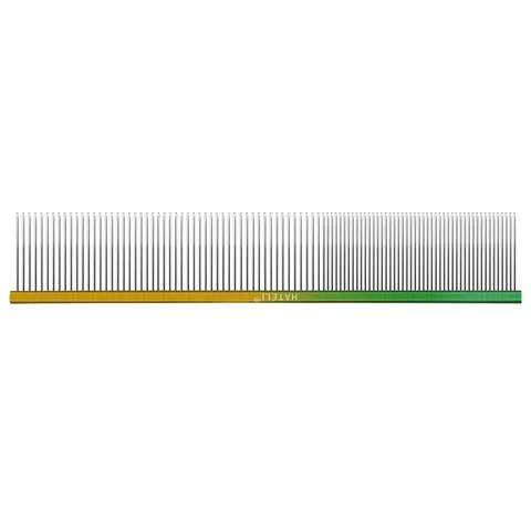 Pet Grooming Comb Stainless Steel Pins Rainbow Gradient Aluminum Handle Dog Cat Hair Detangling Tool Pet Care Brush