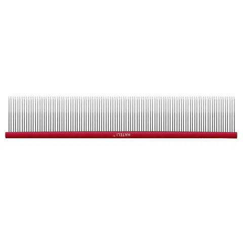 Stainless Steel Pet Grooming Comb Dense Tooth Cat Dog Deshedding Brush Professional Pet Hair Care Tool Colored Handle