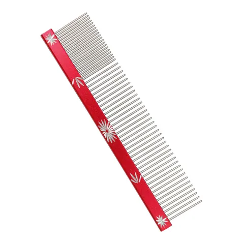 Stainless Steel Pet Grooming Comb Double Sided Metal Dog Cat Dematting Professional Pet Hair Care Deshedding Tool