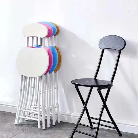 Sedia Pieghevole Moderna Minimalista Sedia Da Pranzo Portatile Per La Casa Telaio In Metallo Sedia Con Schienale Sedia Da Scrivania Per Ufficio