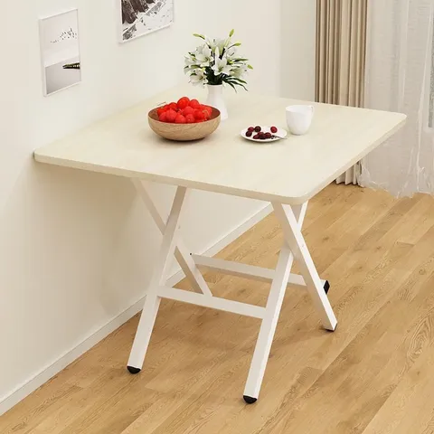 Draagbare Klapptisch Kleine Ruimte Eettafel Outdoor Camping Minimalistische Multifunctionele Houten Paneel Tafel