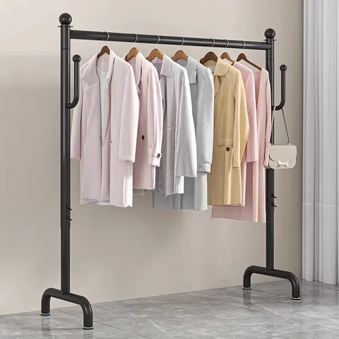Portant à Vêtements en Fer Réglable Minimaliste Moderne Porte-Manteau sur Pied pour Chambre à Couchér Balcon