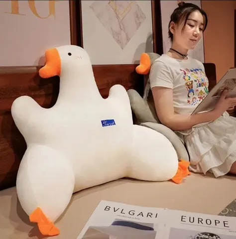 Simpatico Cuscino In Peluche Oca Gigante Morbido Animale Impagliato Cuscino Cuscino Abbraccio Cartoon Cuscino Schienale Decorazione Della Casa Regalo