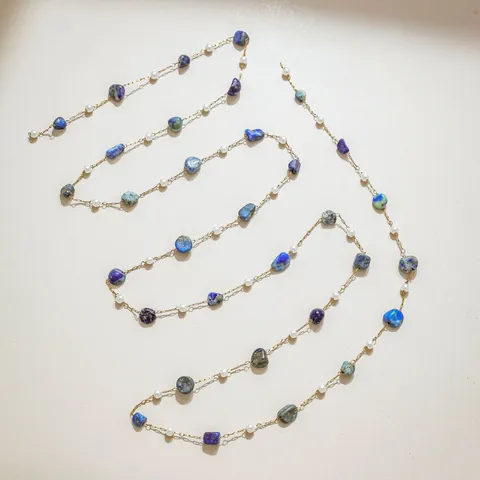 304 Edelstahl Reisperle Mehrfarbig Naturstein Positionierungskette Französisch DIY Schmuckherstellung Material Für Brille Kamera Riemen Damen