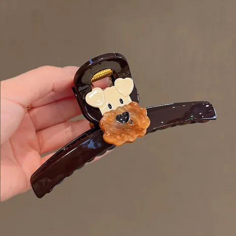 Koreanischer Stil Ins Acetat Hund Haarkralle Niedliche Tier Hai Haarnadel Mode Pendeln Haarschmuck Für Damen