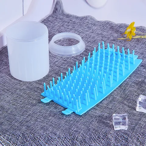 Portable Pet Paw Cleaner Dog Foot Washing Cup Soft Silicone Brush Cleaning Tool Multi-Color Pet Grooming Supplies