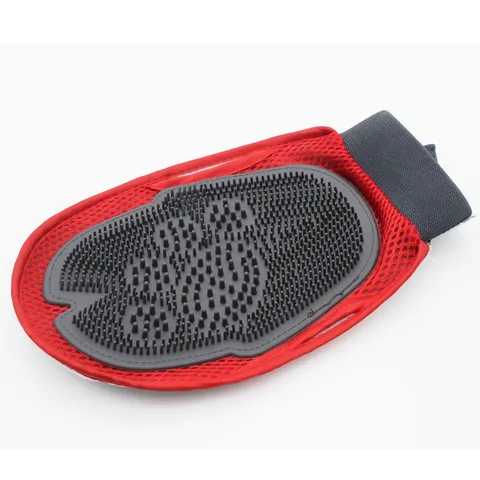 Pet Bathing Massage Glove Breathable Mesh Silicone Hair Removal Brush For Dogs Cats Pet Grooming Cleaning Tool