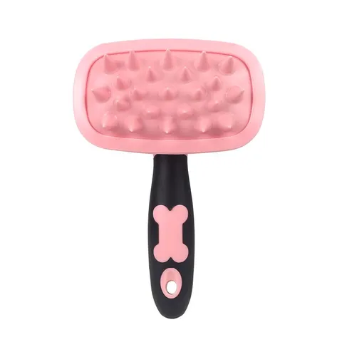 Pet Bath Brush Silicone Dog Cat Grooming Brush Massage Comb Pet Shower Bathing Tool For Hair Removal Pet Cleaning Supplies