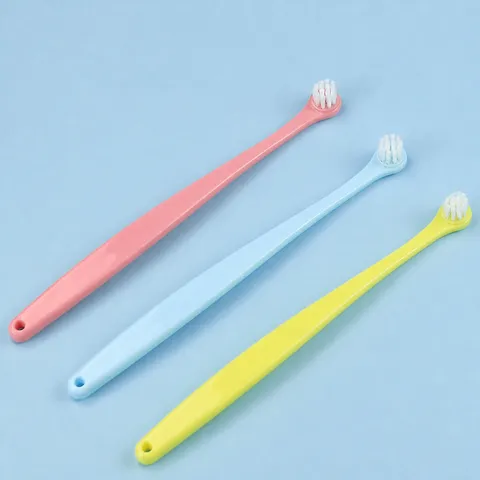 Pet Toothbrush Soft Bristle Cat And Dog Oral Cleaning Tool Silicone Finger Toothbrush Double Headed Dental Care Supplies