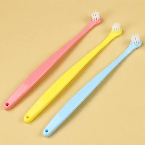 Pet Toothbrush Soft Bristle Cat And Dog Oral Cleaning Tool Silicone Finger Toothbrush Double Headed Dental Care Supplies