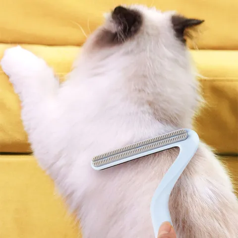 Pet Double Sided Hair Removal Comb Cat Dog Grooming Brush Plastic TPR Hair Remover Tool For Pet Cleaning Supplies
