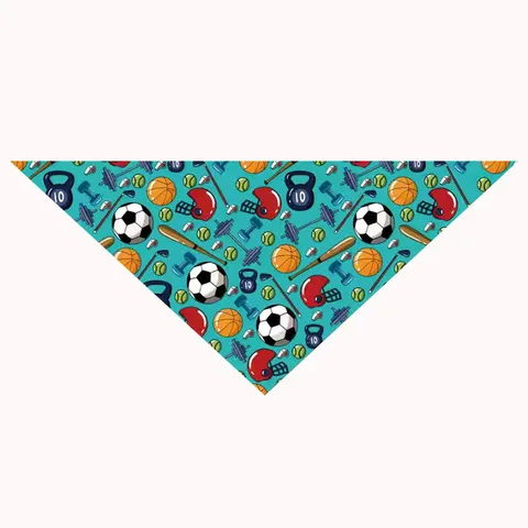 Foulard Triangulaire pour Animal de Compagnie Coupe du Monde Bavoir pour Chien Chat Tissu Polyester Respirant Accessoires